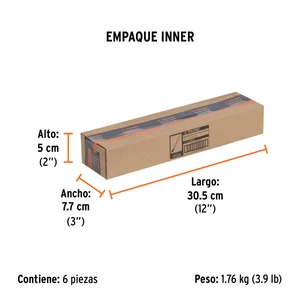 Cincel de corte frío de 3/4 X 10