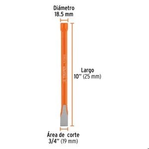 Cincel de corte frío de 3/4 X 10