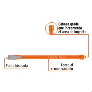 Cincel de corte frío de 3/4 X 12