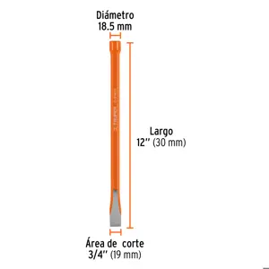 Cincel de corte frío de 3/4 X 12
