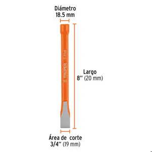 Cincel de corte frío de 3/4 X 8
