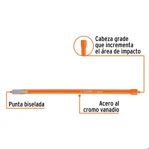 Cincel de corte frío de 3/8 X 10