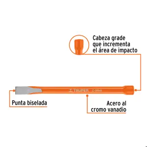 Cincel de corte frío de 3/8 X 6