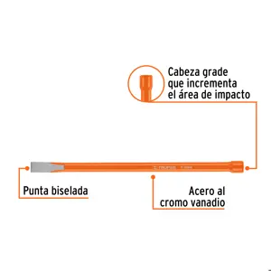 Cincel de corte frío de 3/8 X 8
