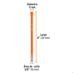 Cincel de corte frío de 3/8 X 8