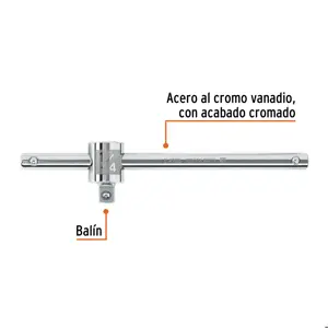 Barra corrediza para dados cuadro 1/4