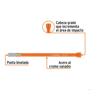 Cincel de corte frío de 5/16 X 6