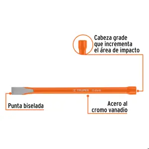 Cincel de corte frío de 5/8 X 10