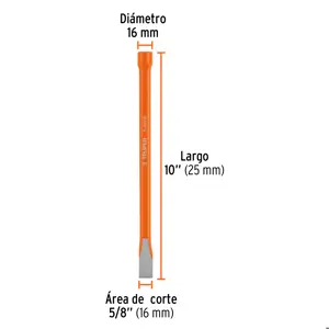 Cincel de corte frío de 5/8 X 10