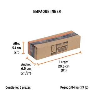 Cincel de corte frío de 5/8 X 6