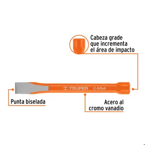 Cincel de corte frío de 5/8 X 6