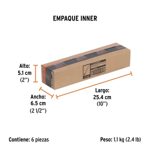 Cincel de corte frío de 5/8 X 8