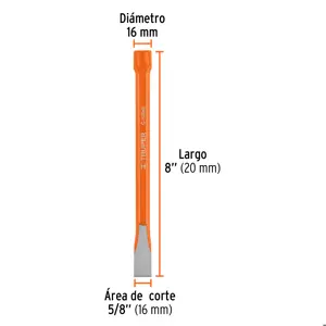 Cincel de corte frío de 5/8 X 8