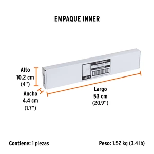 Barra corrediza para dados cuadro 3/4