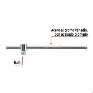 Barra corrediza para dados cuadro 3/4