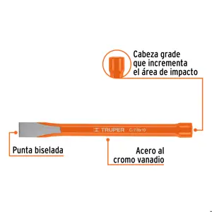 Cincel de corte frío de 7/8 X 10