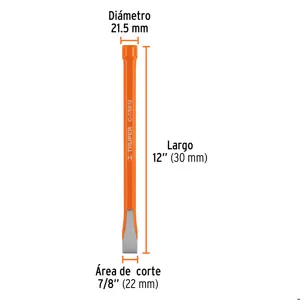Cincel de corte frío de 7/8 X 12