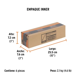 Cincel de corte frío de 7/8 X 8