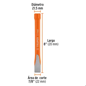 Cincel de corte frío de 7/8 X 8