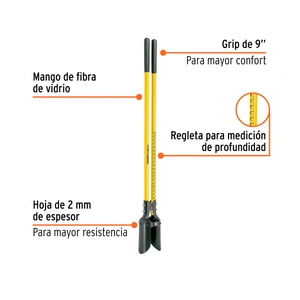 Cavador mangos de fibra de vidrio 48