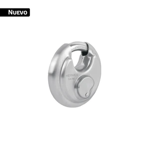 49473 / CA-70C Candado circular acero inox, cilindro latón, 70 mm