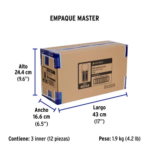 Cargador de pilas, AA, AAA y 9V, incluye 2 pilas AA, Volteck