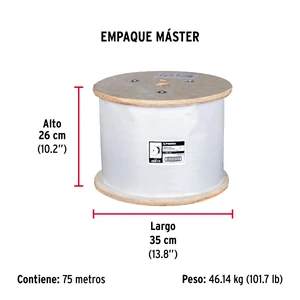 Fiero Metro de cable flexible 1/2