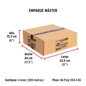 Fiero Metro de cable flexible 1/4