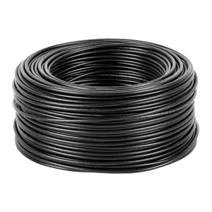 Rollo de 100 m de cable THHW-LS 10 AWG negro, Volteck