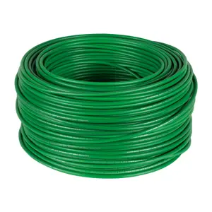 46063 / CAB-10V Rollo de 100 m de cable THHW-LS 10 AWG verde, Volteck