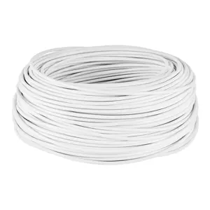 46056 / CAB-12B Rollo de 100 m de cable THHW-LS 12 AWG blanco, Volteck