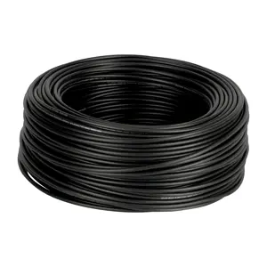 Rollo de 100 m de cable THHW-LS 12 AWG negro, Volteck