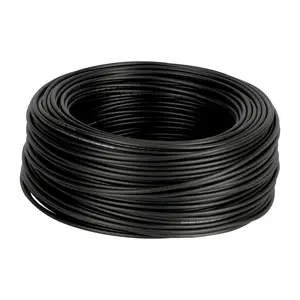 46052 / CAB-12N Rollo de 100 m de cable THHW-LS 12 AWG negro, Volteck