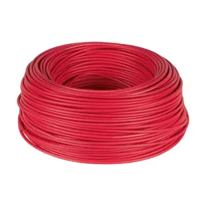 46060 / CAB-12R Rollo de 100 m de cable THHW-LS 12 AWG rojo, Volteck