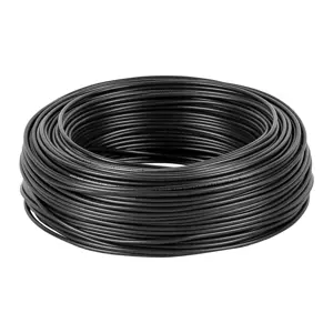 46053 / CAB-14N Rollo de 100 m de cable THHW-LS 14 AWG negro, Volteck