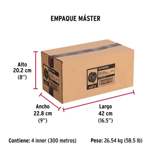 Fiero Metro de cable flexible 3/16