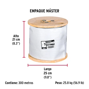 Fiero Metro de cable flexible 3/16