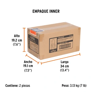 Truper Línea de vida 1.8m cuerda políéster, absorbedor impacto,ANSI