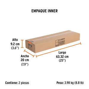 Truper Línea de vida absorbedor impacto, doble brazo, gancho grande