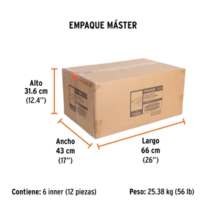 Truper Línea de vida absorbedor impacto, doble brazo, gancho grande