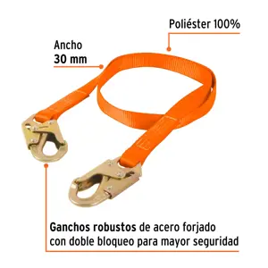 Truper Cable de posicionamiento de 1.8 m cinta de poliester, ANSI