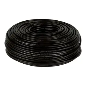 Rollo de 100 m de cable THHW-LS 8 AWG negro, Volteck