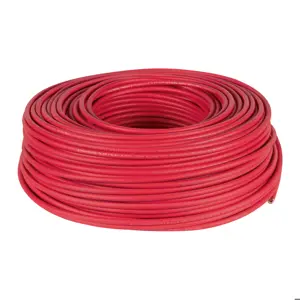 46058 / CAB-8R Rollo de 100 m de cable THHW-LS 8 AWG rojo, Volteck