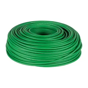 46062 / CAB-8V Rollo de 100 m de cable THHW-LS 8 AWG verde, Volteck