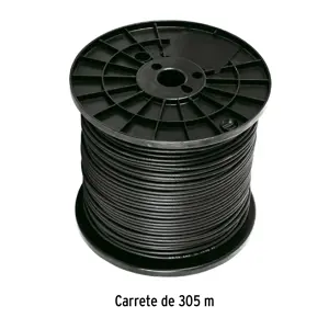 Metro de cable coaxial RG59 en carrete de 305 m, Volteck