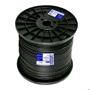 45028 / CABCO-59300 Metro de cable coaxial RG59 en carrete de 305 m, Volteck