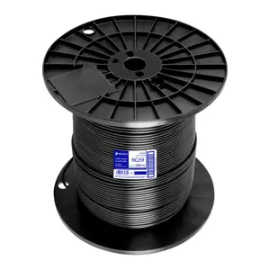 Metro de cable coaxial RG59 en carrete de 500 m, Volteck