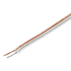 Volteck Rollo de 100 m cable polarizado transparente p/bocina 18 AWG