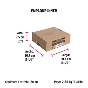 Fiero Metro de cadena tipo Víctor de 2.0 mm en carrete de 30 m