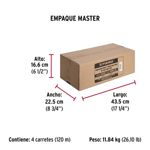 Fiero Metro de cadena tipo Víctor de 2.0 mm en carrete de 30 m